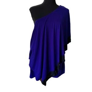 Torrid Purple One Shoulder Asymmetrical Top